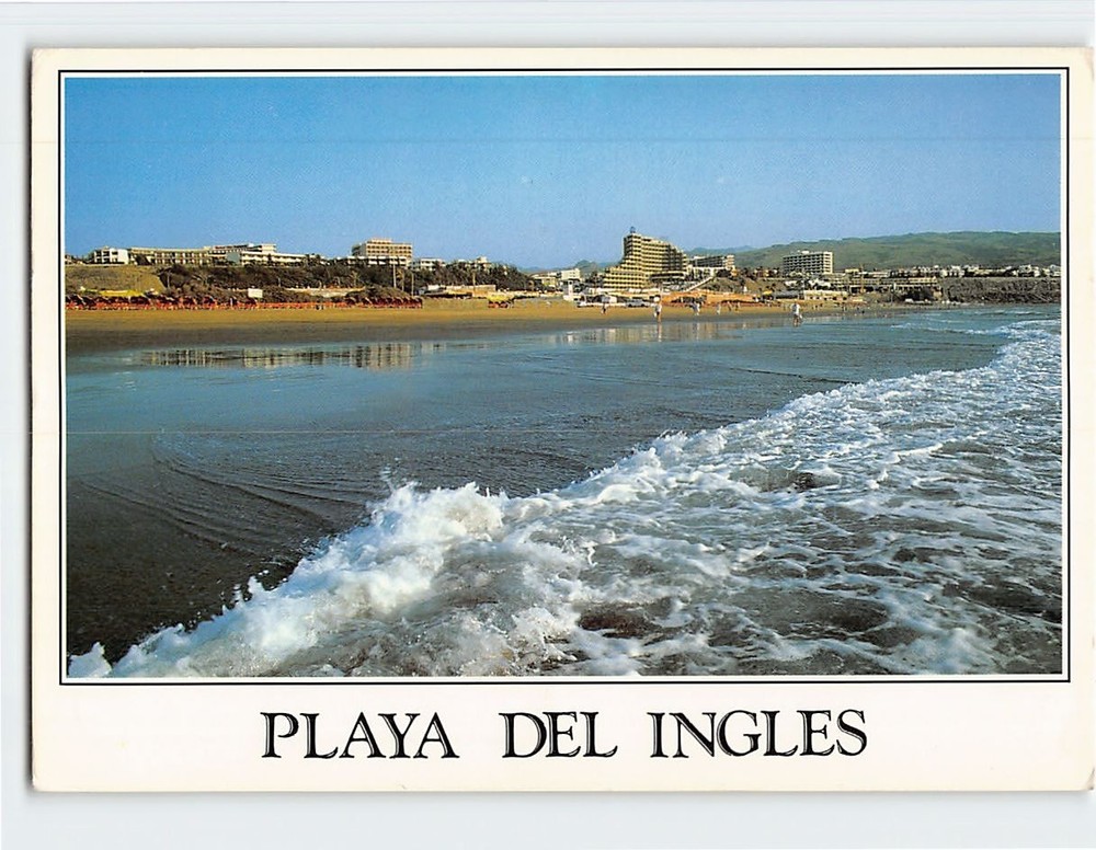 Postcard Playa del Ingles Gran Canaria Spain
