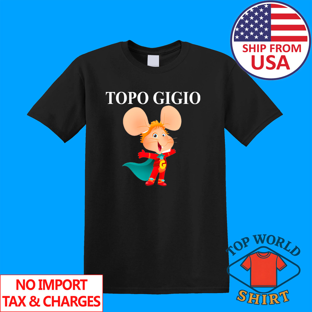 Topo Gigio Mouse Men's Black Size S to 5XL