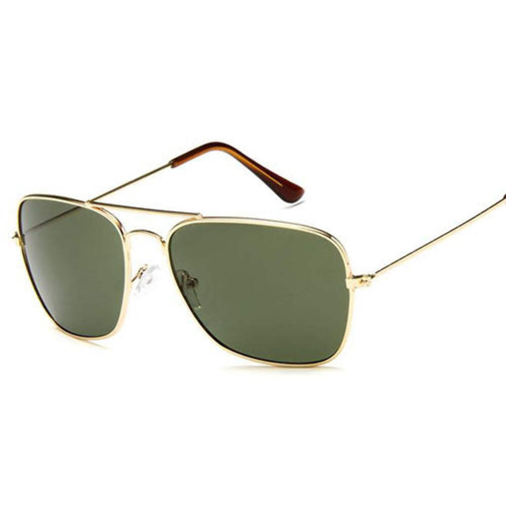 Retro Square Sunglasses for Men and Women, Resin Lenses with UV Protection, Clas