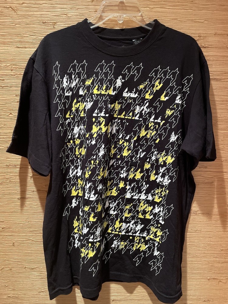 SEAN JOHN Black Abstract Graphic Skater Tee Hip Hop Y2K Style XL New with Tag-image