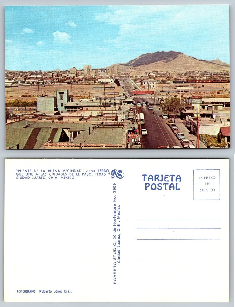 Puente De La Buena Vecindad Ciudad Juarez Mexico Postcard