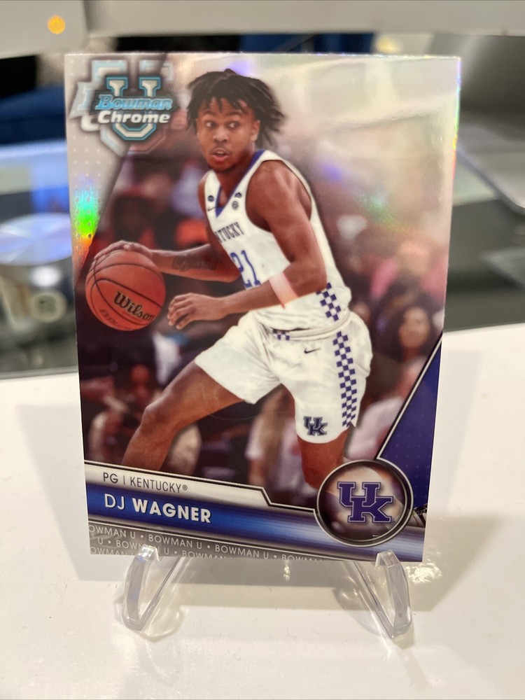 DJ Wagner 2023 Bowman U Chrome Image Variation SSP CASE HIT Arkansas 🔥