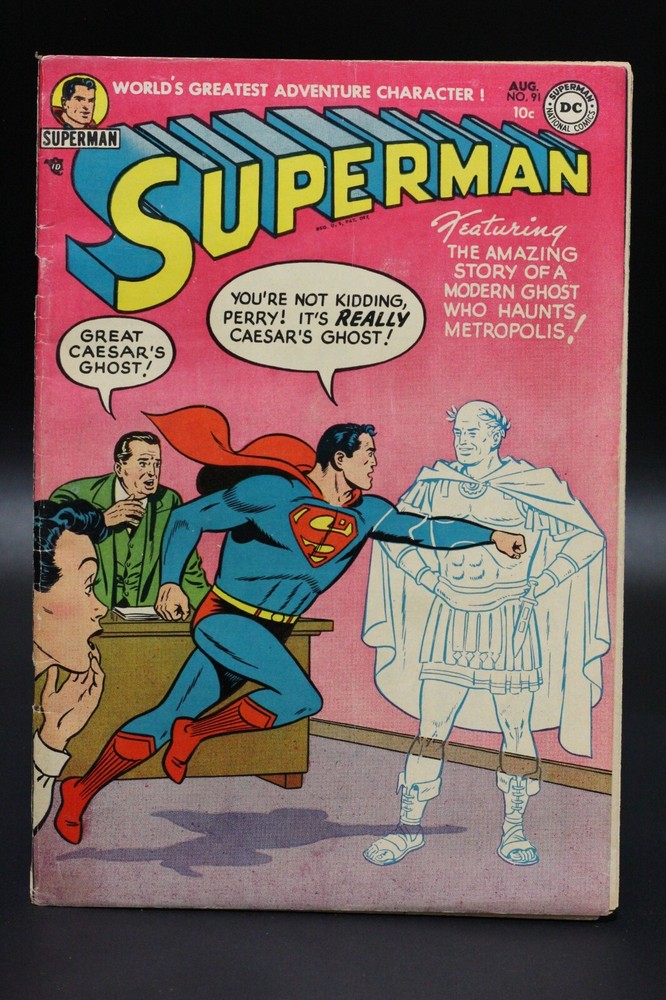 Superman (1939) #91 Superman Stamp Great Caesar's Ghost Al Plastino Boring FN-