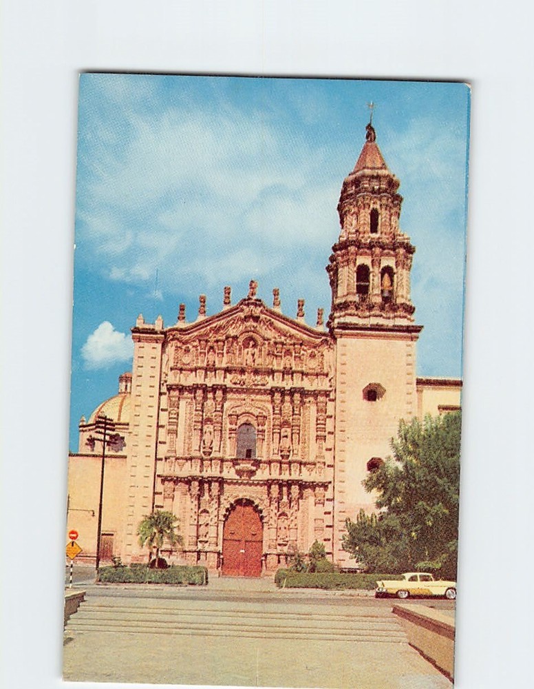 Postcard Carmen Church San Luis Potosi Mexico