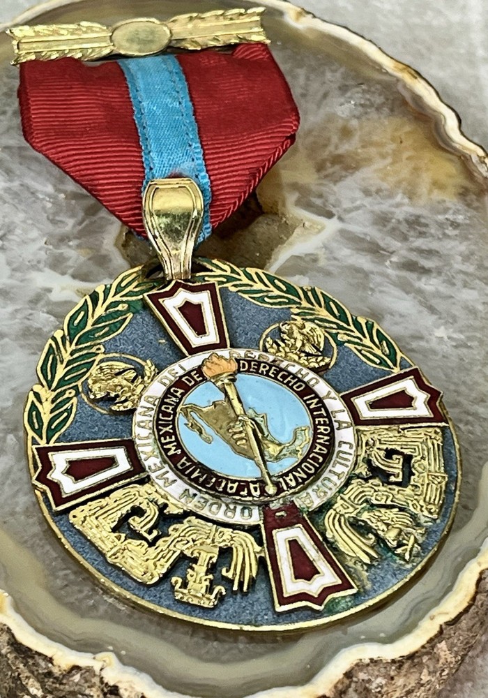 MEXICO  Order Mexican Academy of International LAW Instituted Vintage Medal-image