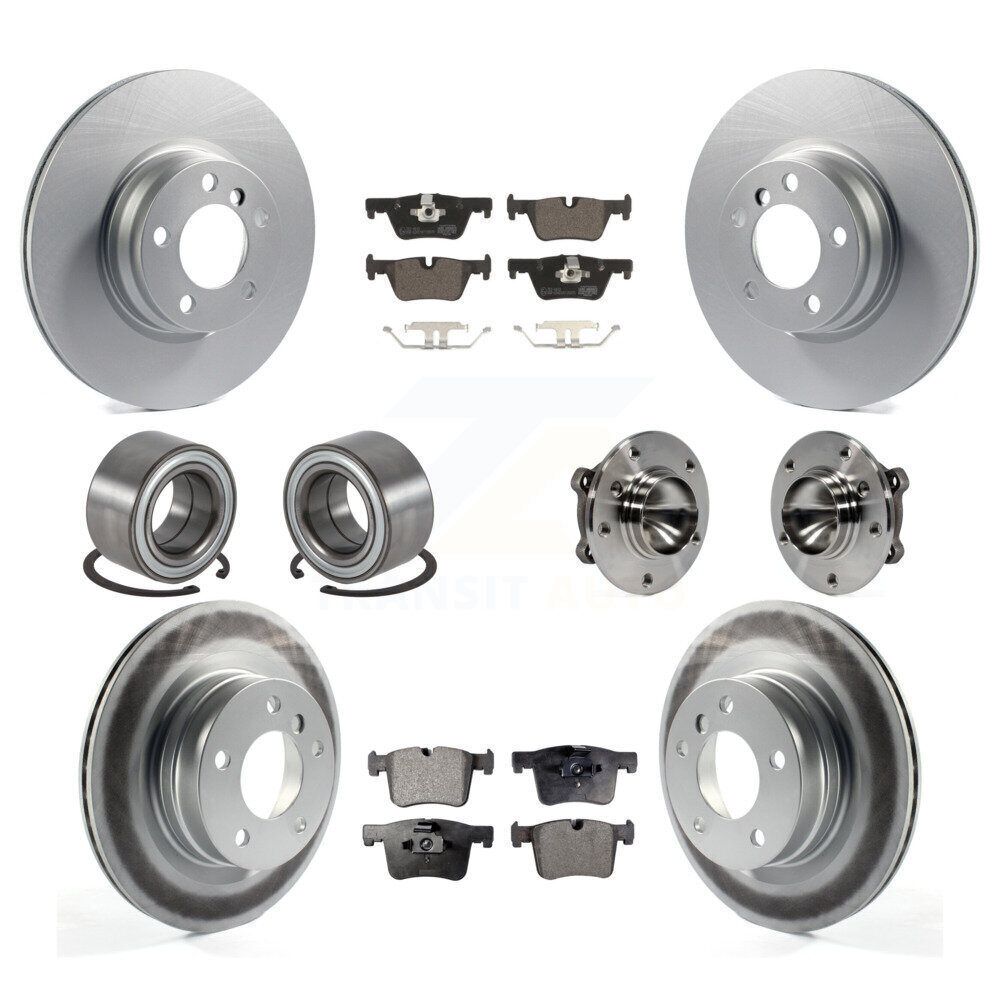 Front & Rear Brake Rotor Pad Shoe Kit (10Pc) for BMW 328i 2.0L