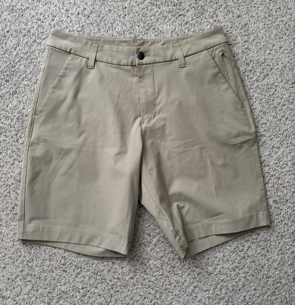 Lululemon Shorts Mens Size 32 Beige Commission Shorts Moisture Wick 9