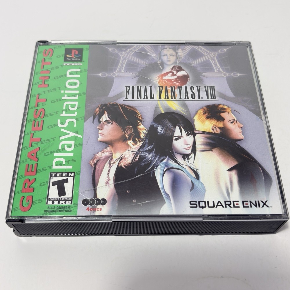 Final Fantasy VIII 8 Playstation 1 PS1 Complete CIB wRegCard Tested GreatestHits