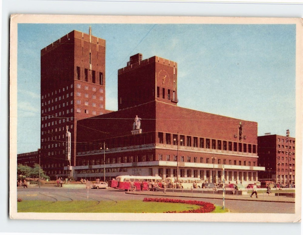 Postcard The City Hall Oslo Norway