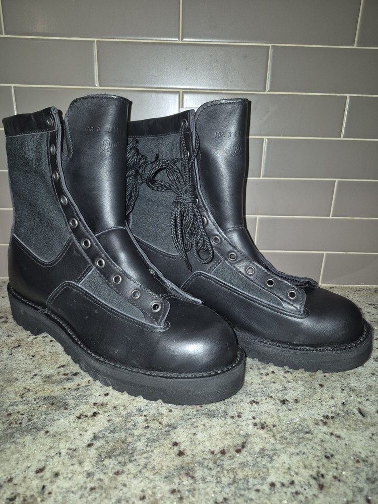 Danner Acadia Black Leather Tactical Work Boots Size 10.5D Non Safety Toe