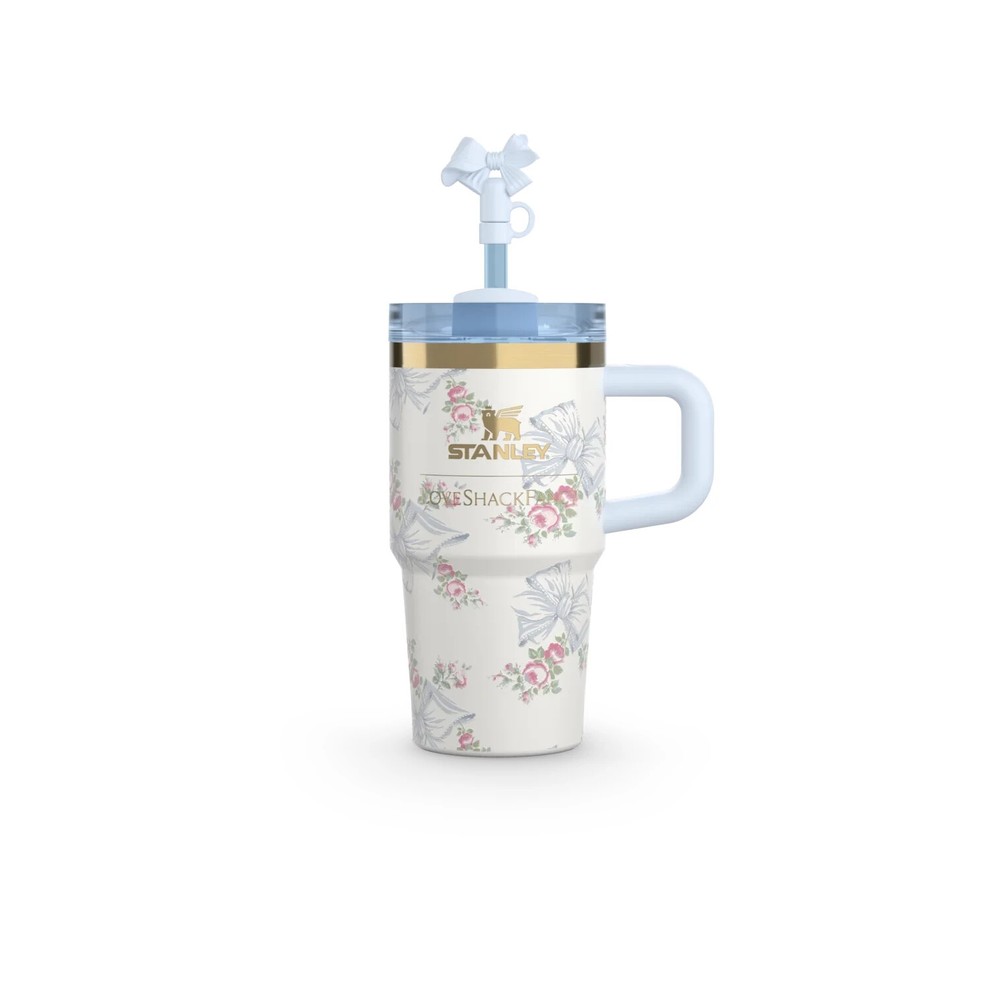 The Stanley X LoveShackFancy Holiday Quencher | 20 OZ - Rosa Beaux Blue