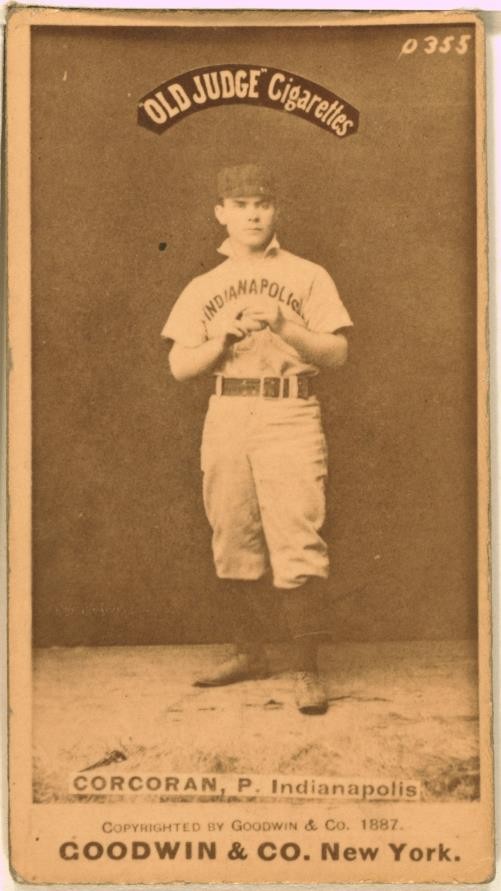 Photo:Larry Corcoran,Indianapolis Hoosiers,baseball photo,1887