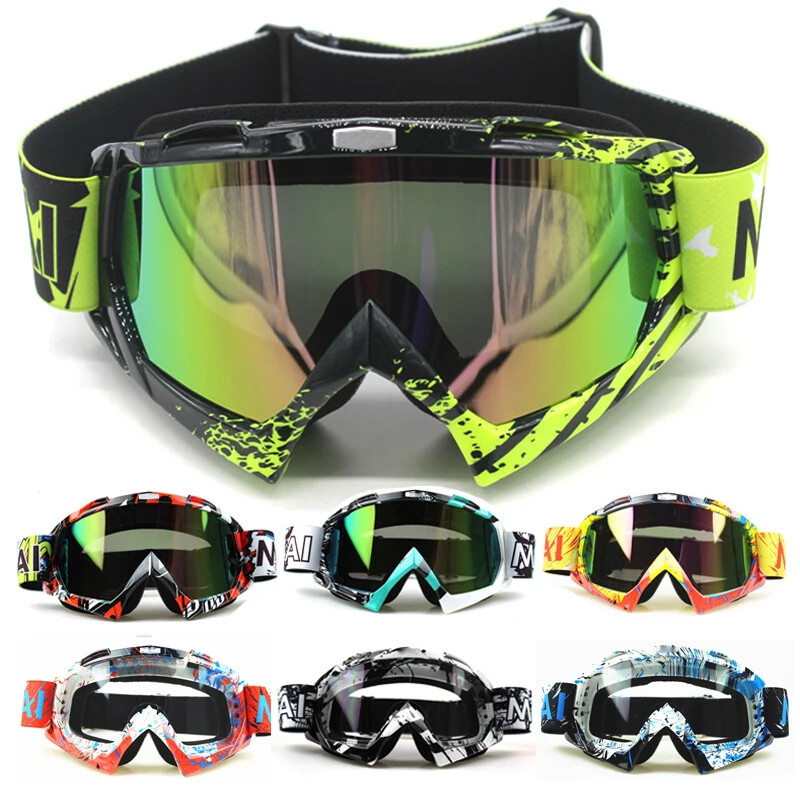 Outdoor Motorcycle Goggles Cycling MX OffRoad Ski Sport Dirt Bike Racing Glasses