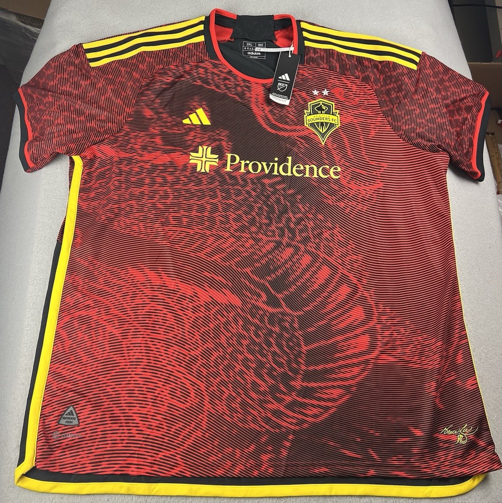 Adidas Seattle Sounders Bruce Lee 2023/24 Away MLS Jersey Men 3XL New With Tags