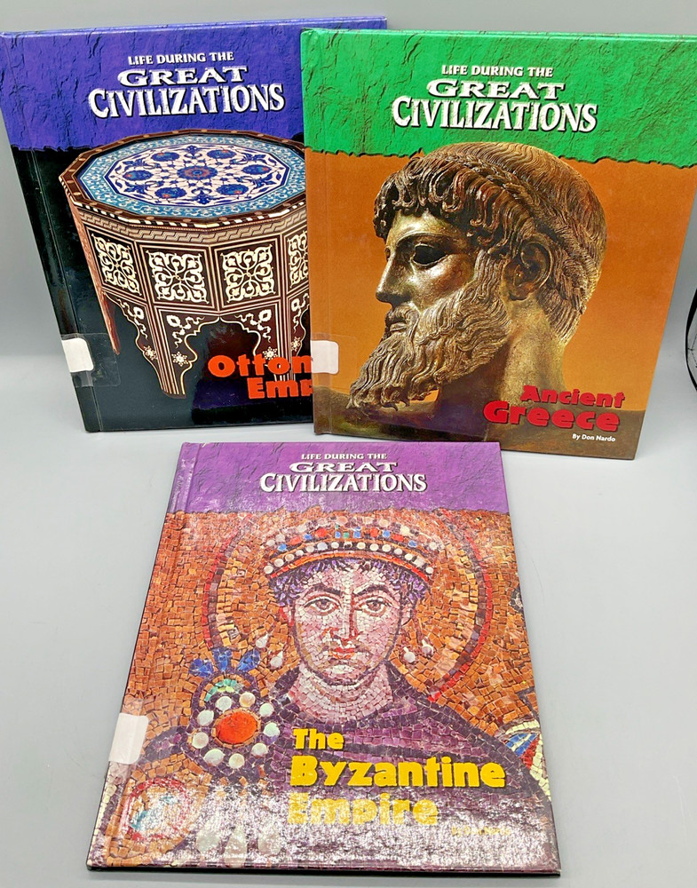 Lot of 3 Great Civilizations Byzantine Empire Ottoman Greece 2004 Series