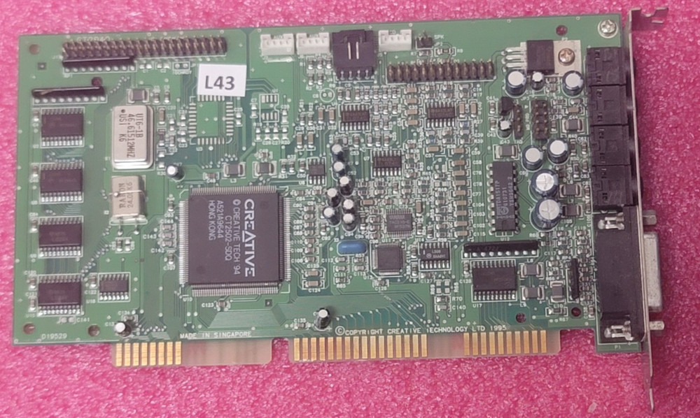 Sound Blaster 16 Creative Labs ISA 16 ct2940 Yamaha OPL3 DOS retro Working #L43