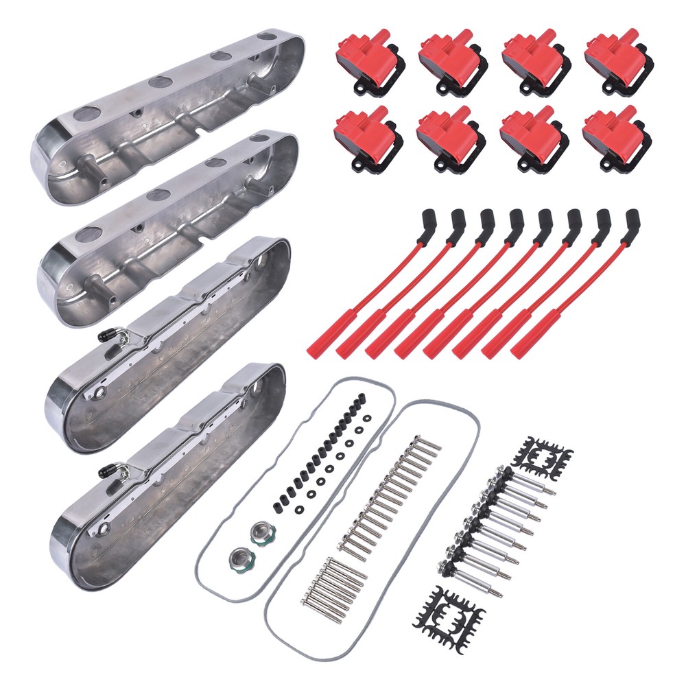 Polished Valve Covers For Chevy GM LS Engines LS1 LS2 LS3 LS6 LS7 5.3 6.0 6.2L