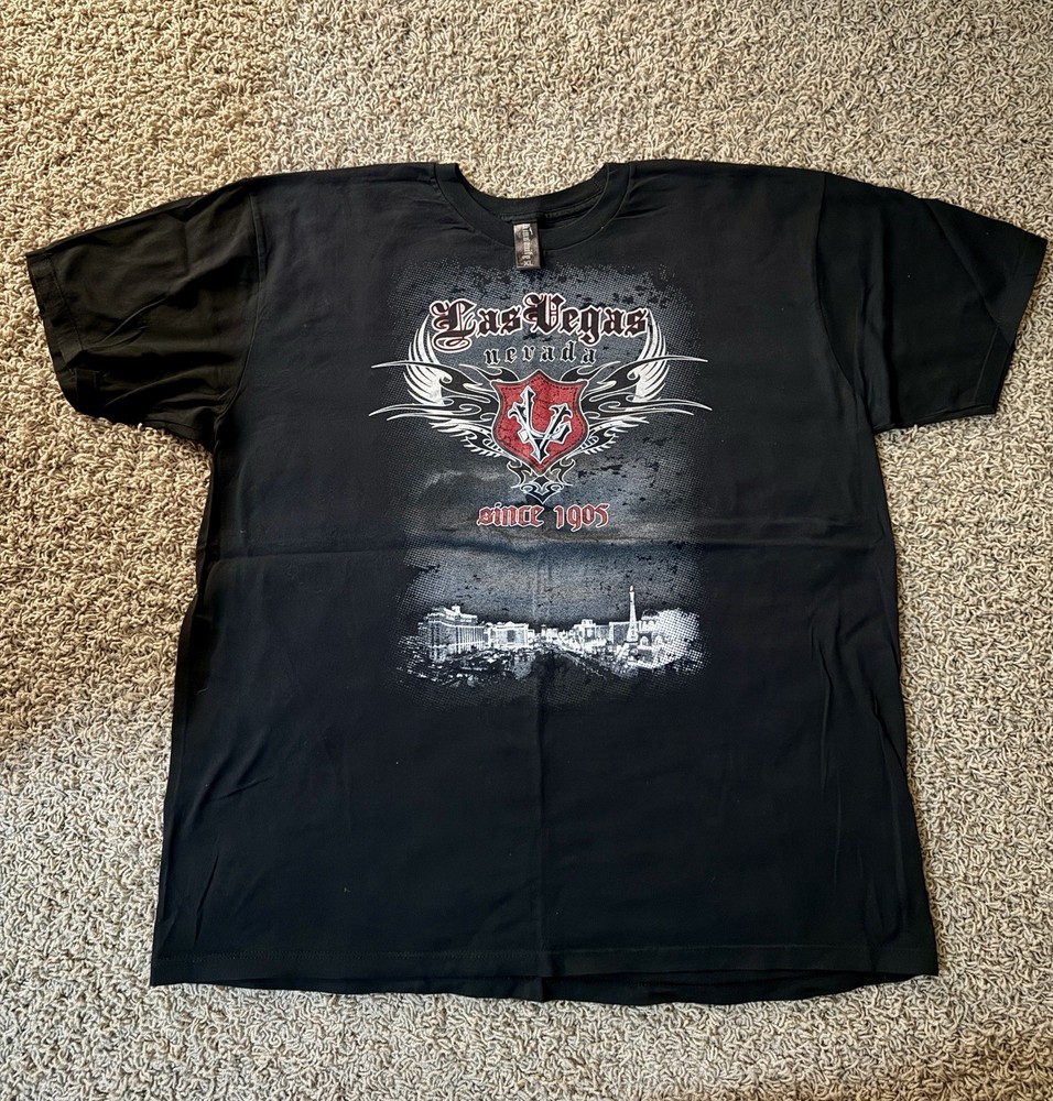 Vintage Y2K Grunge Sinsanity Las Vegas Graphic T-Shirt Size XL