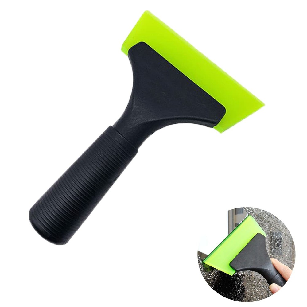 Small Squeegee with 5 Inch Green Rubber Blade Mini Wiper Window Tinting Tools