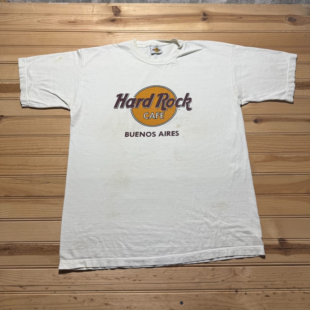 Vintage 90s Hard Rock Cafe Buenos Aires Argentina Graphic Souvenir T-Shirt - XL