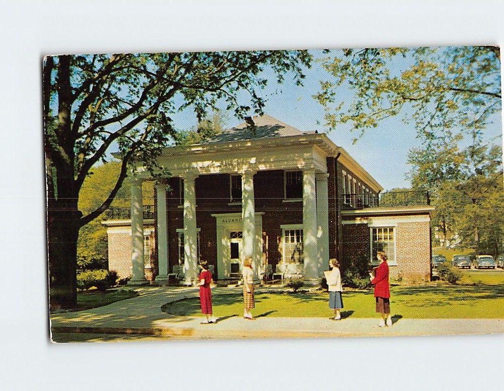 Postcard Alumni Hall University of Alabama Tuscaloosa USA