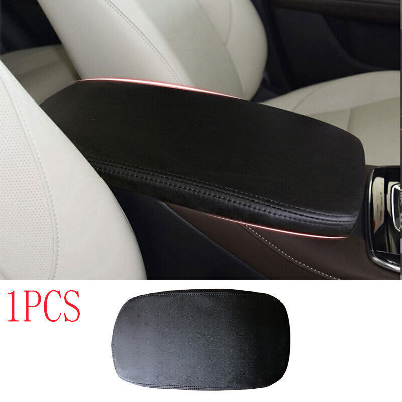 For Mazda CX-30 2020-2023 Black Leather Top Console Armrest Box Cap Cover Trim
