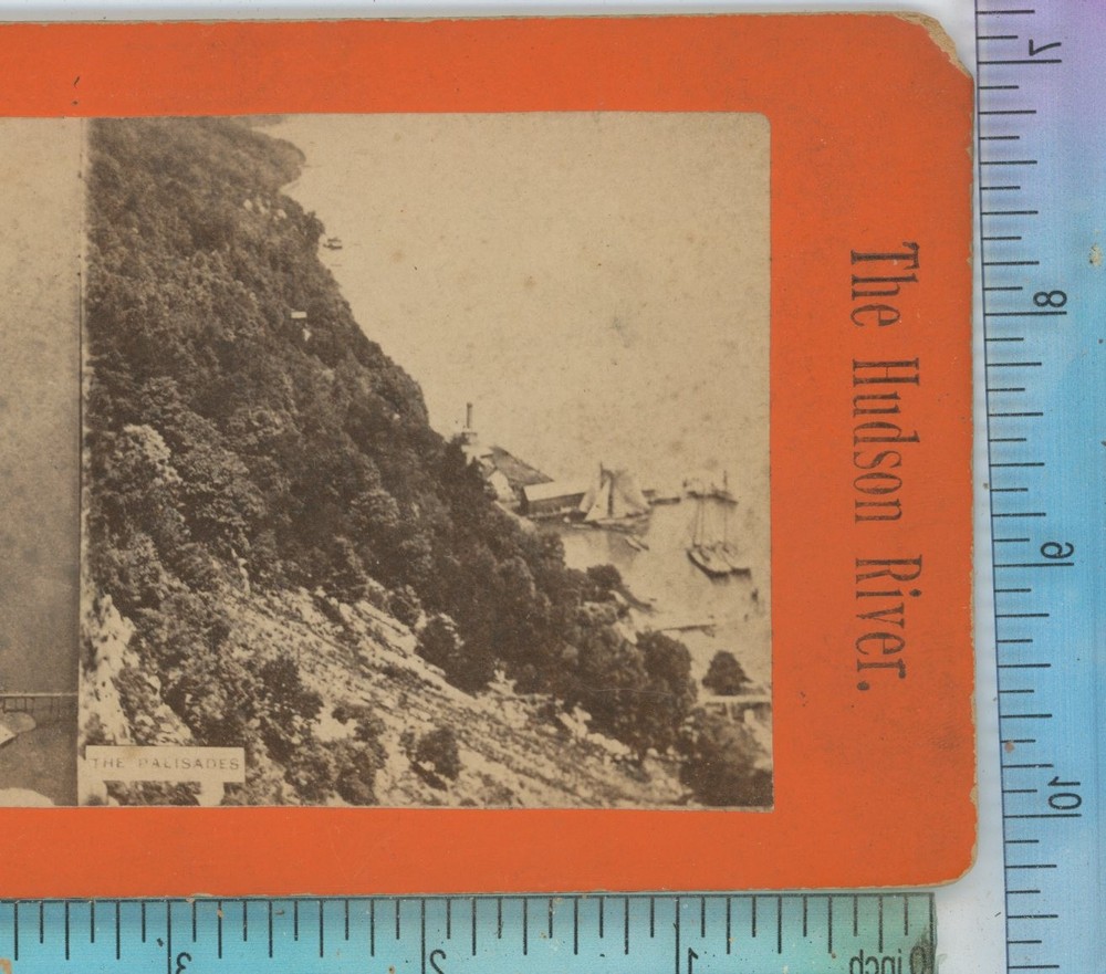 Palisades Hudson River NY New York Stereoview