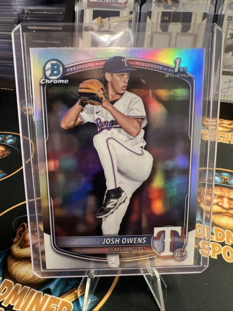 2025 Bowman Chrome Draft Josh Owens Refractor BDC-119 Rangers