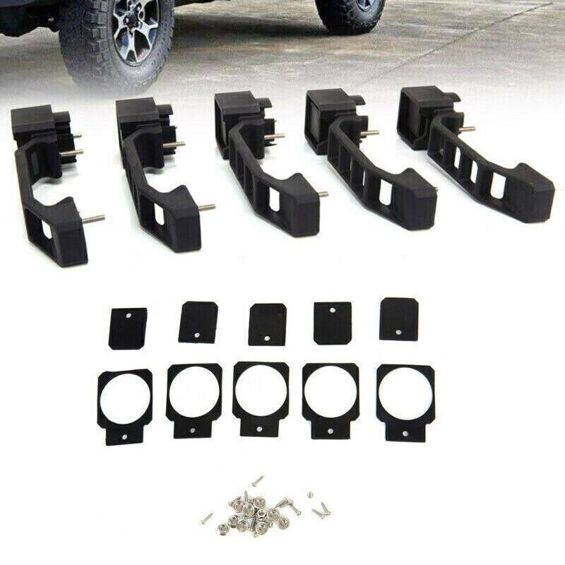 Upgrade your 07-18 Jeep Wrangler JK XE with a 5-piece ABS exterior door and tailgate handle kit for enhanced durability and style