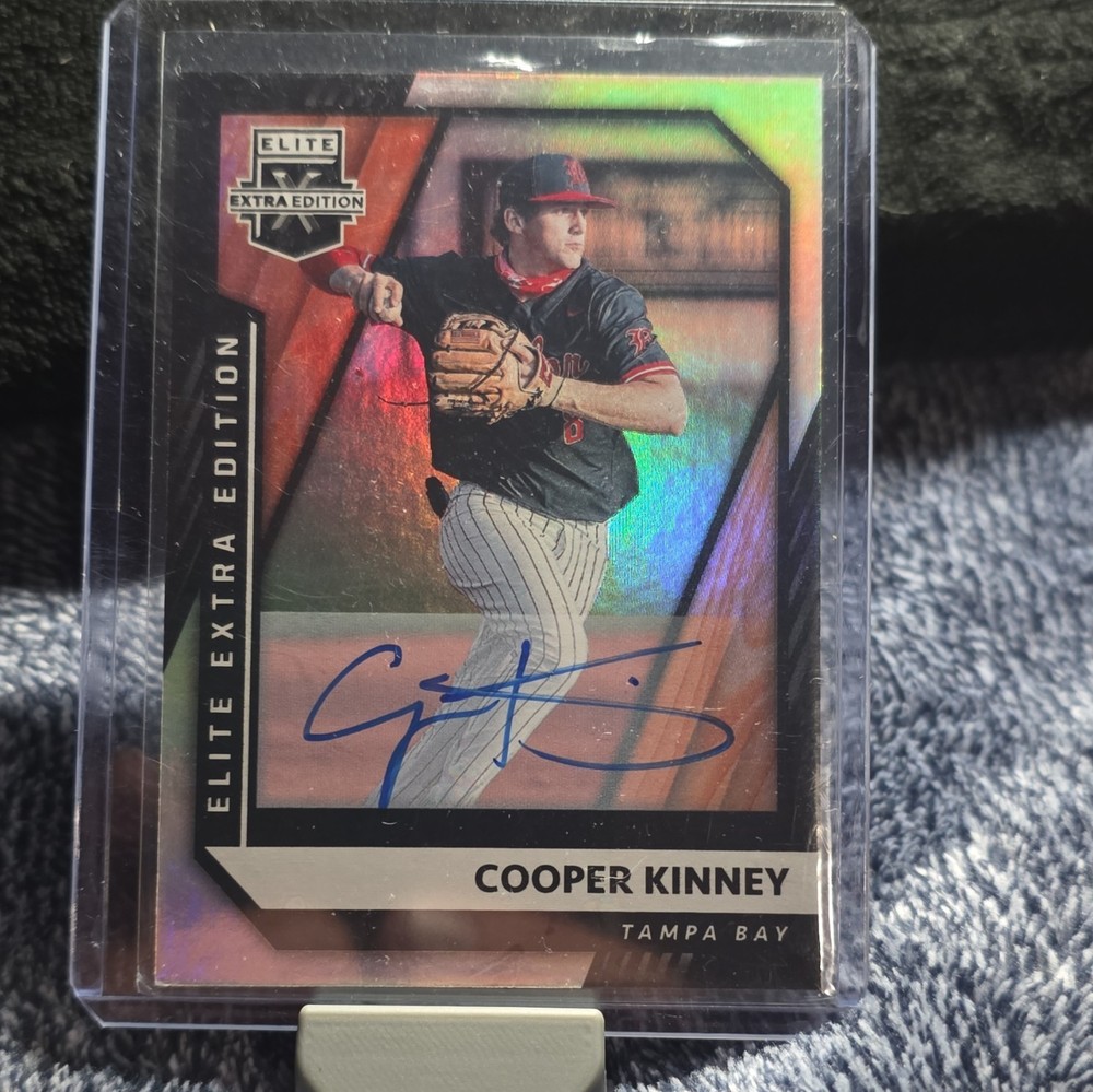 Panini Elite Extra Edition 2021 Cooper Kinney Auto RC #34 Tampa Bay Rays