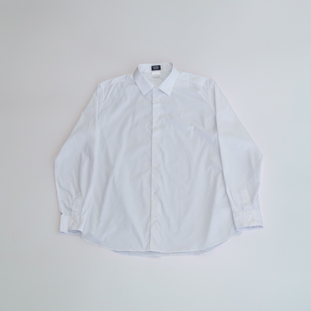 Chanel Men’s Uniform White Dress Shirt - Size 43 - Made in France - Rare