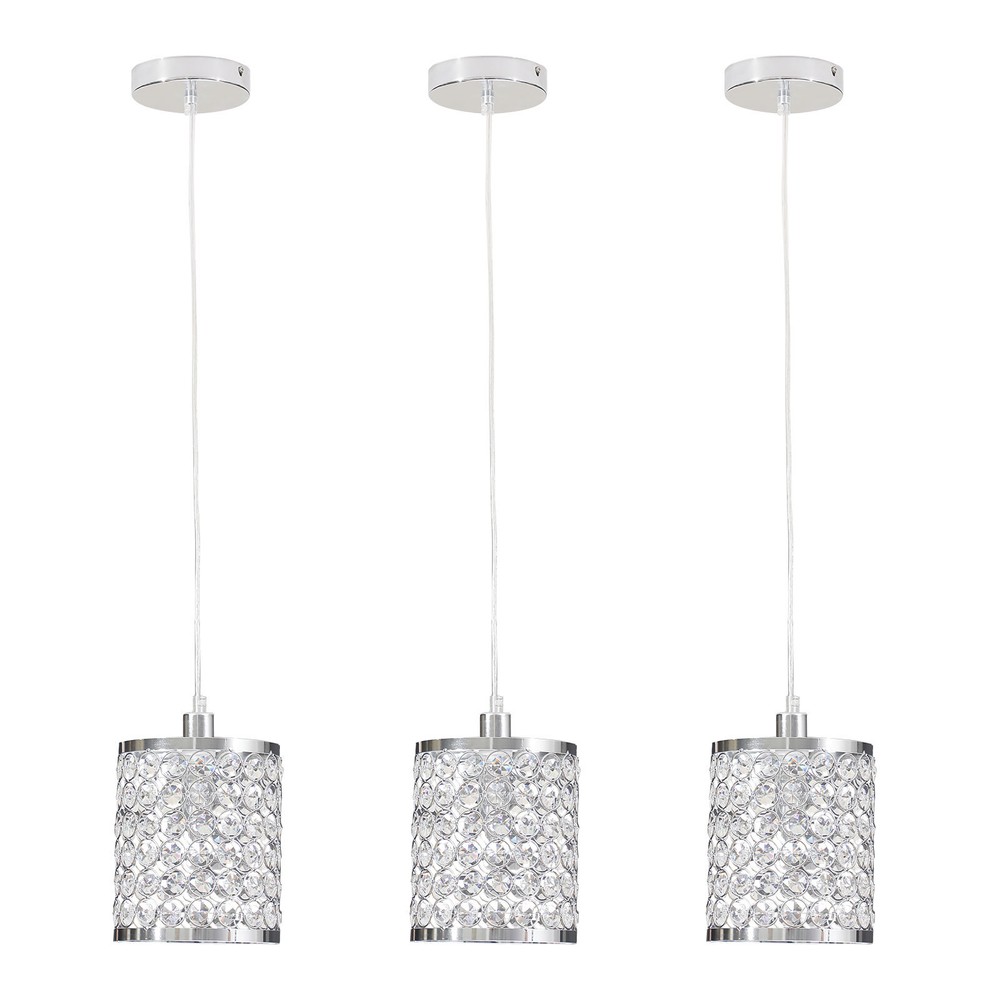 Elegant Chrome Crystal Chandelier with Sparkling Accents