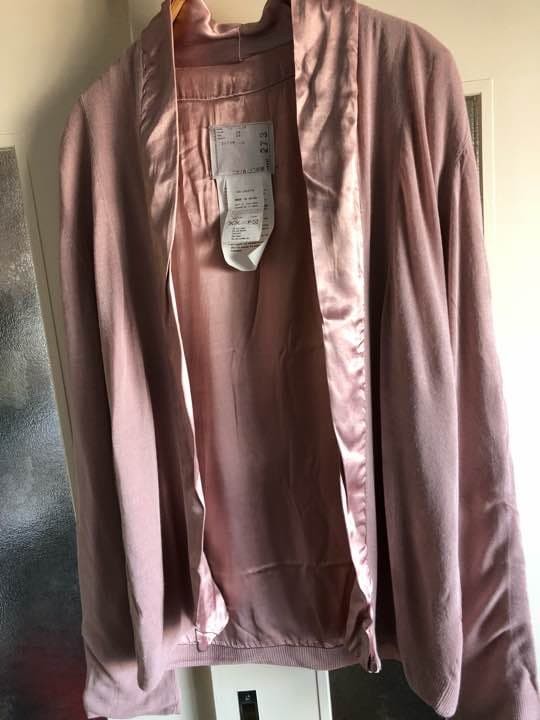sacai Pink Cardigan M Knit Long Sleeve Light Sweater Excellent Condition