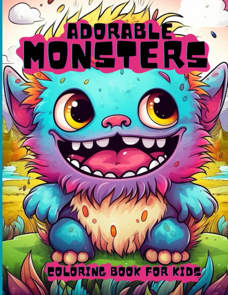 Adorable Monsters Coloring Book for Kids: Creepy and Cute Mystical Creatures Act