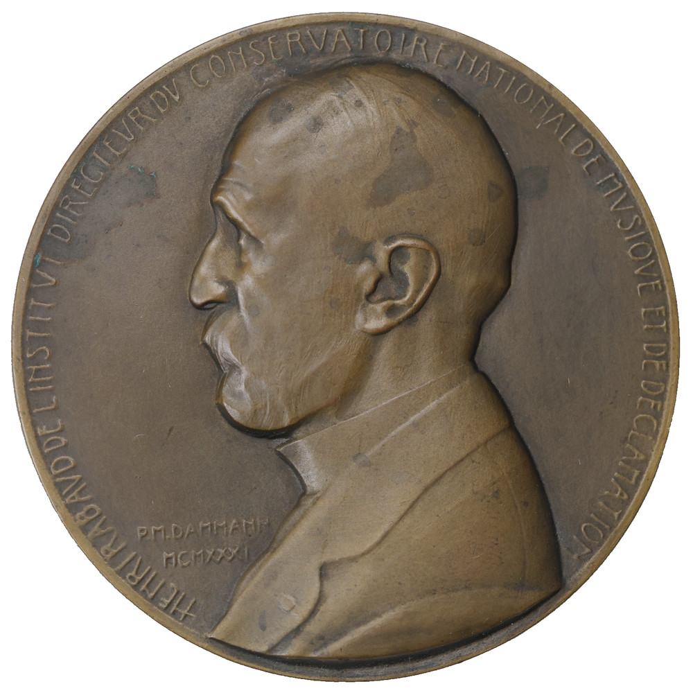 1931 France Henri Rabaud Music Conservatory Bronze Medal