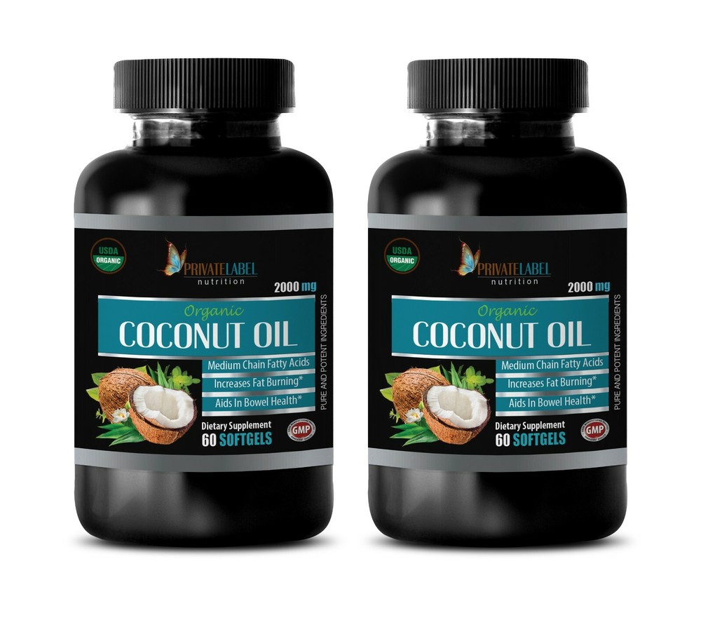 energy boost men - ORGANIC COCONUT OIL - energy boost for workout 2 BOTTLE