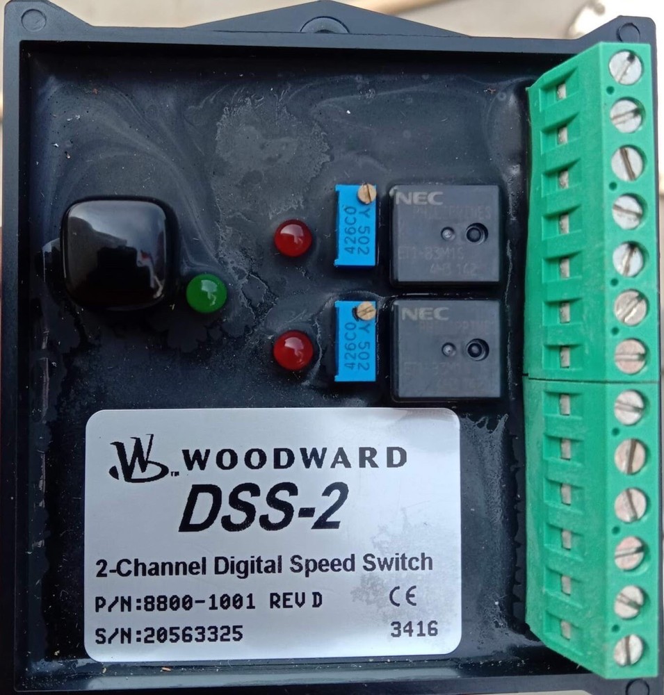 Woodward 8800-1001, Two Channels Digital Speed Switch (Dss-2)- Speed Control