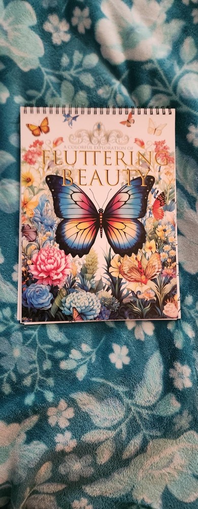 Adult Relaxation Coloring Book Spiral Bound Stress Relief Gift For Women New USA