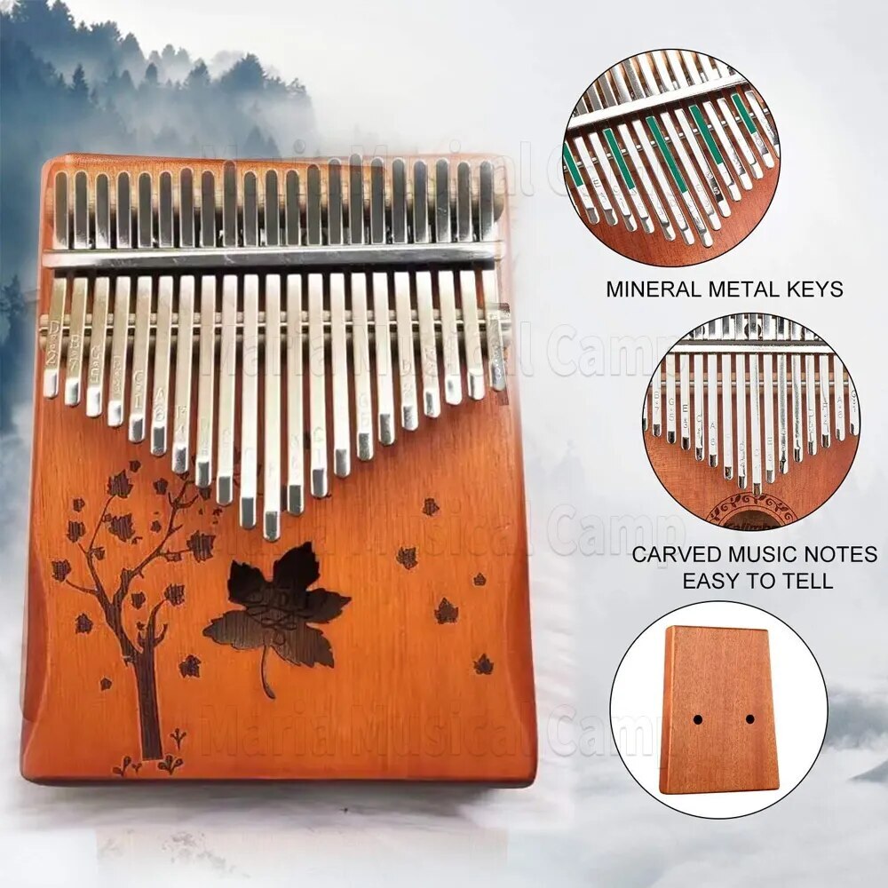 brand new musical instrument portable thumb piano 21 key kalimba 100%