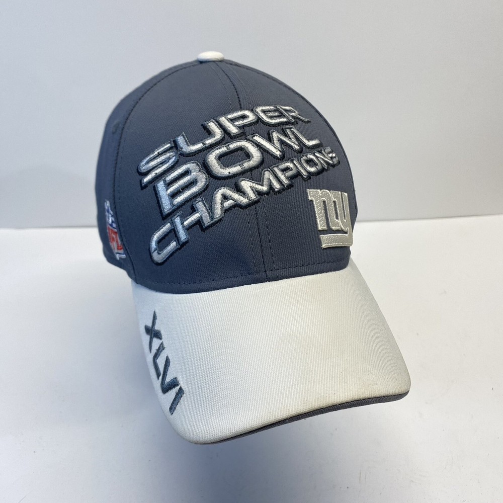 NY New York Giants Reebok Onfield NFL Super Bowl XLVI Champions Cap Hat