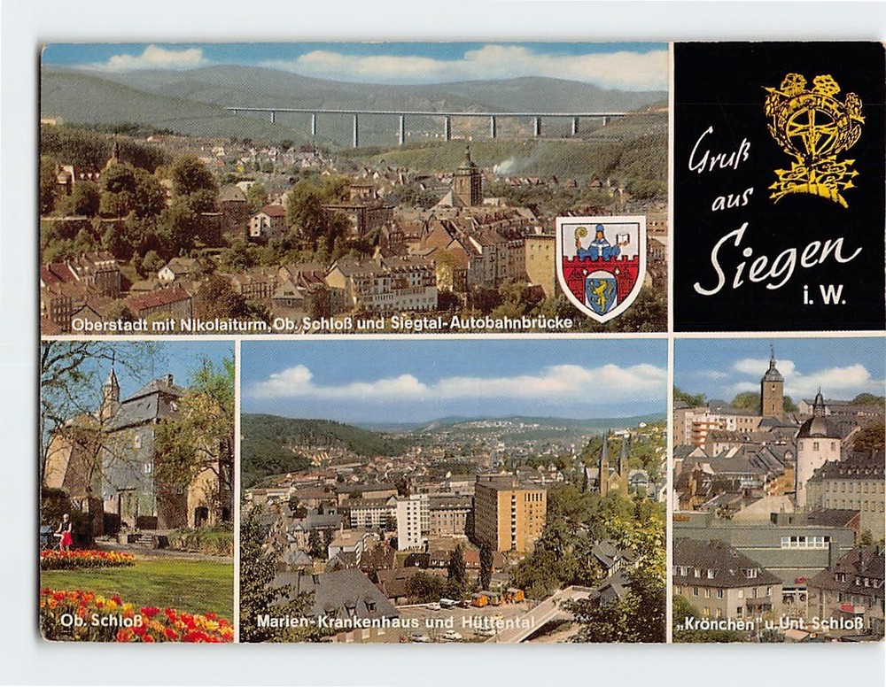 Postcard Scenes & Views Siegen in Germany