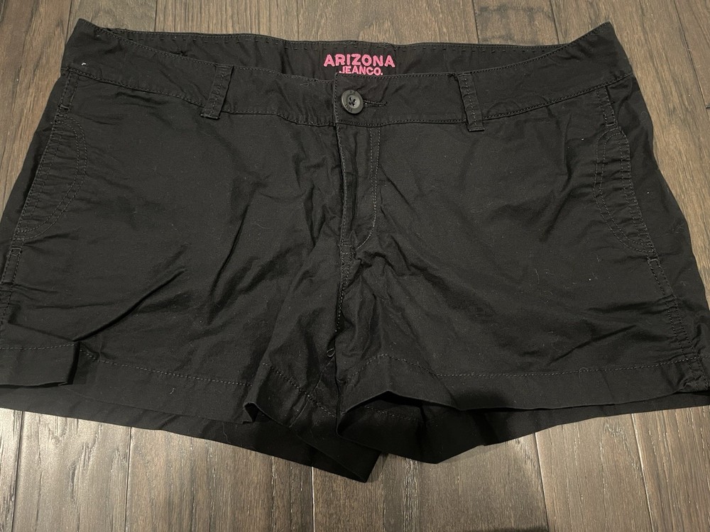 Arizona Jean Co Short Womens Juniors 17 Black Mini Vintage