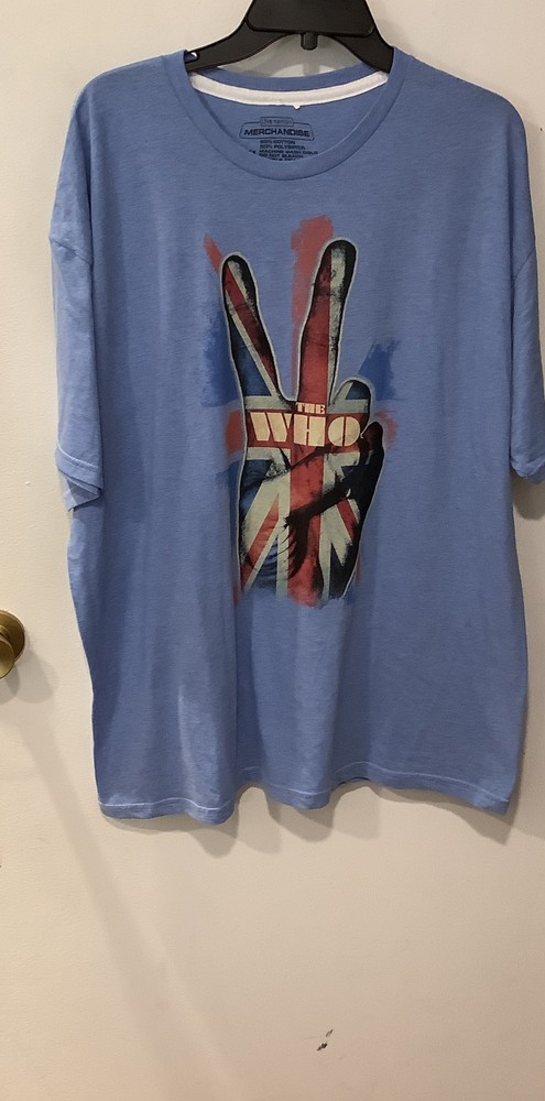 The Who Band Graphic T~Shirt  Peace Sign Size XXL & CD THIS IS THE VERY BEST