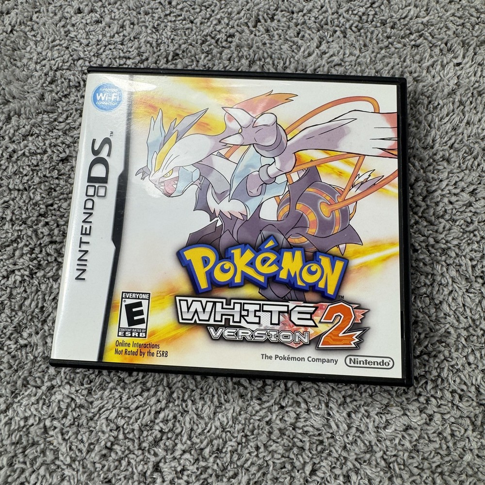 Pokemon White Version 2 Case and Manual Only Nintendo DS