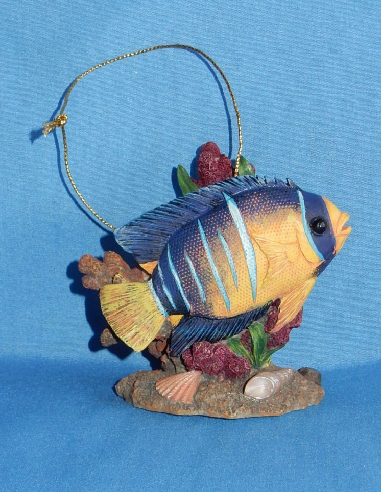 WWF World Wildlife Fund Juvenile Queen Angelfish Ornament 2001 Bloomingdales
