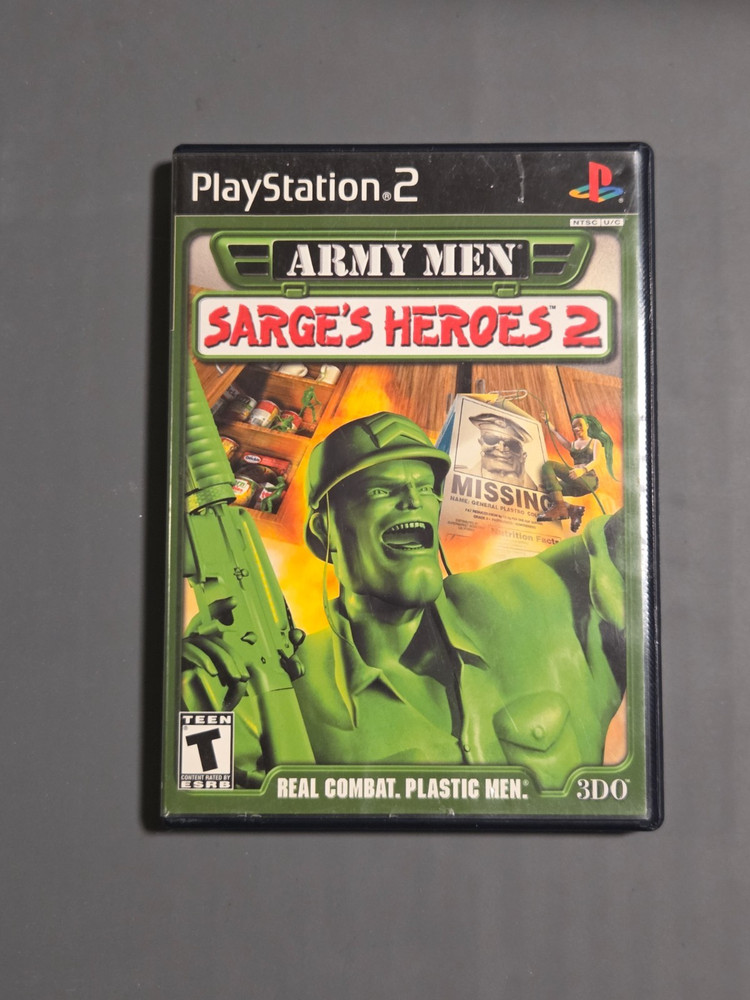 Retro Sony Playstation 2 PS2 Army Men: Sarge's Heroes 2 Authentic CiB - Tested