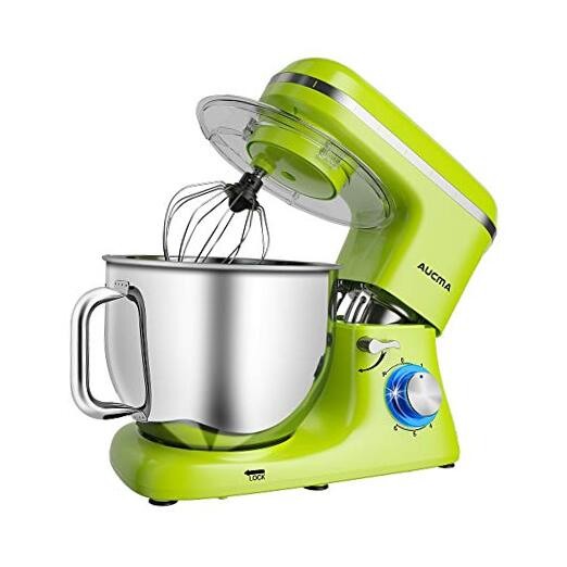 7.4QT 6-Speed Tilt-Head Stand Mixer in Green – Powerful Electric Kitchen Mixer