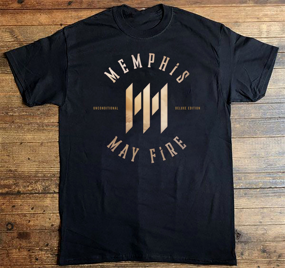 Rare Memphis May Fire Band Unconditional T Shirt Black All Size HH425