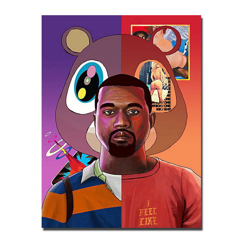 74505 Kanye West Hithot Music Picture Wall Art Wall Print Poster US