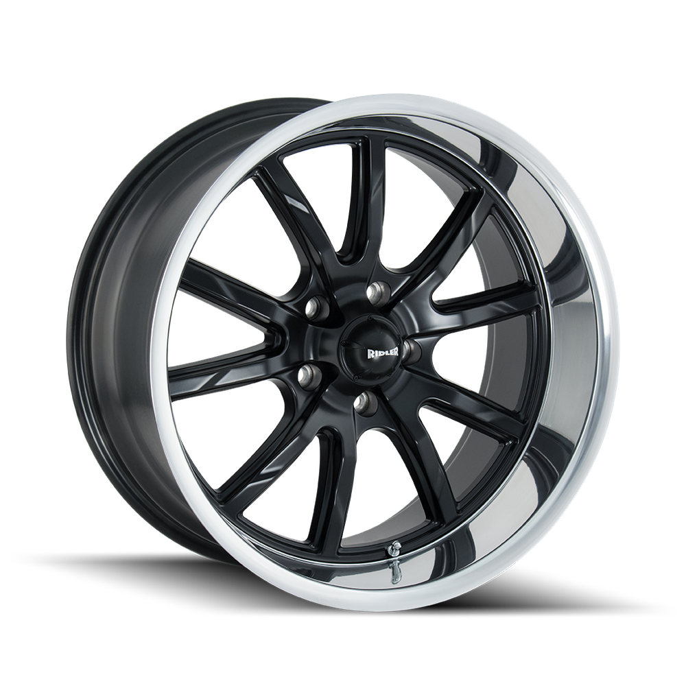 RIDLER 650 MATTE BLACK POLISHED 18X8 5-127 0MM 83.82MM